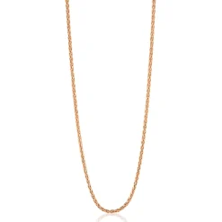 Discount Zinzi 70 cm zilveren palmier ketting rosé verguld ZILC-P70R
