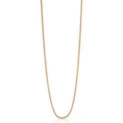 Zinzi 80 cm zilveren palmier ketting rosé verguld ZILC-P80R