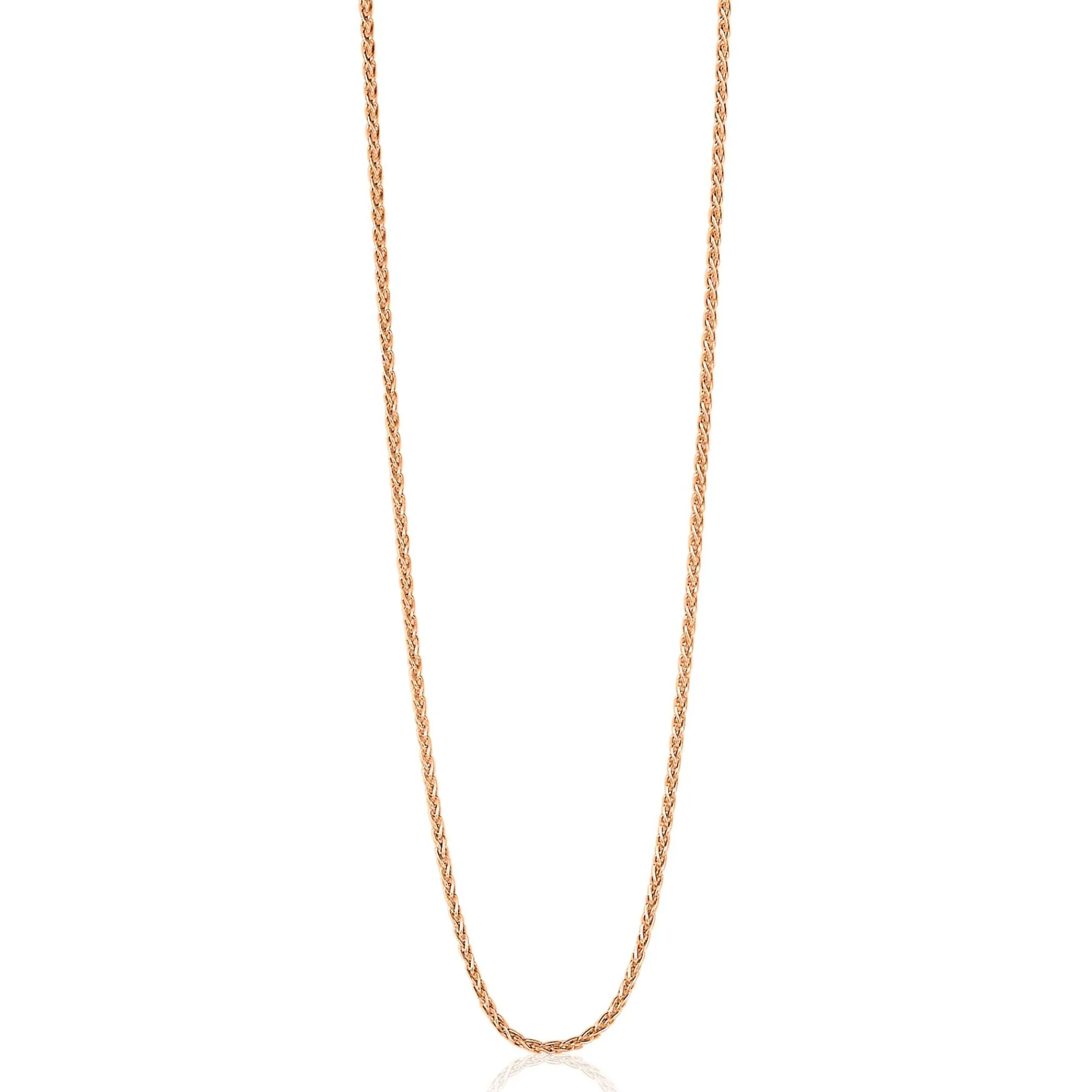 Online Zinzi 90 cm zilveren palmier ketting rosé verguld ZILC-P90R
