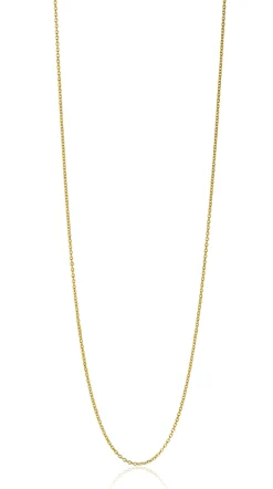 Sale Zinzi 45cm Gold 14 krt anker ketting 0,7mm breed, ideaal om je hanger aan te bevestigen ZGLA45-07