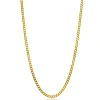 New Zinzi 45cm Gold 14 krt gourmet ketting 1mm breed, ideaal om je hanger aan te bevestigen ZGLG45-1