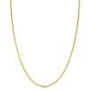 Online Zinzi 45cm gold plated zilveren koord ketting ZILC-K45G