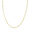 New Zinzi 90cm gold plated zilveren figaro ketting ZILC-F90G