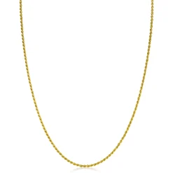 Hot Zinzi 80cm gold plated zilveren koord ketting ZILC-K80G