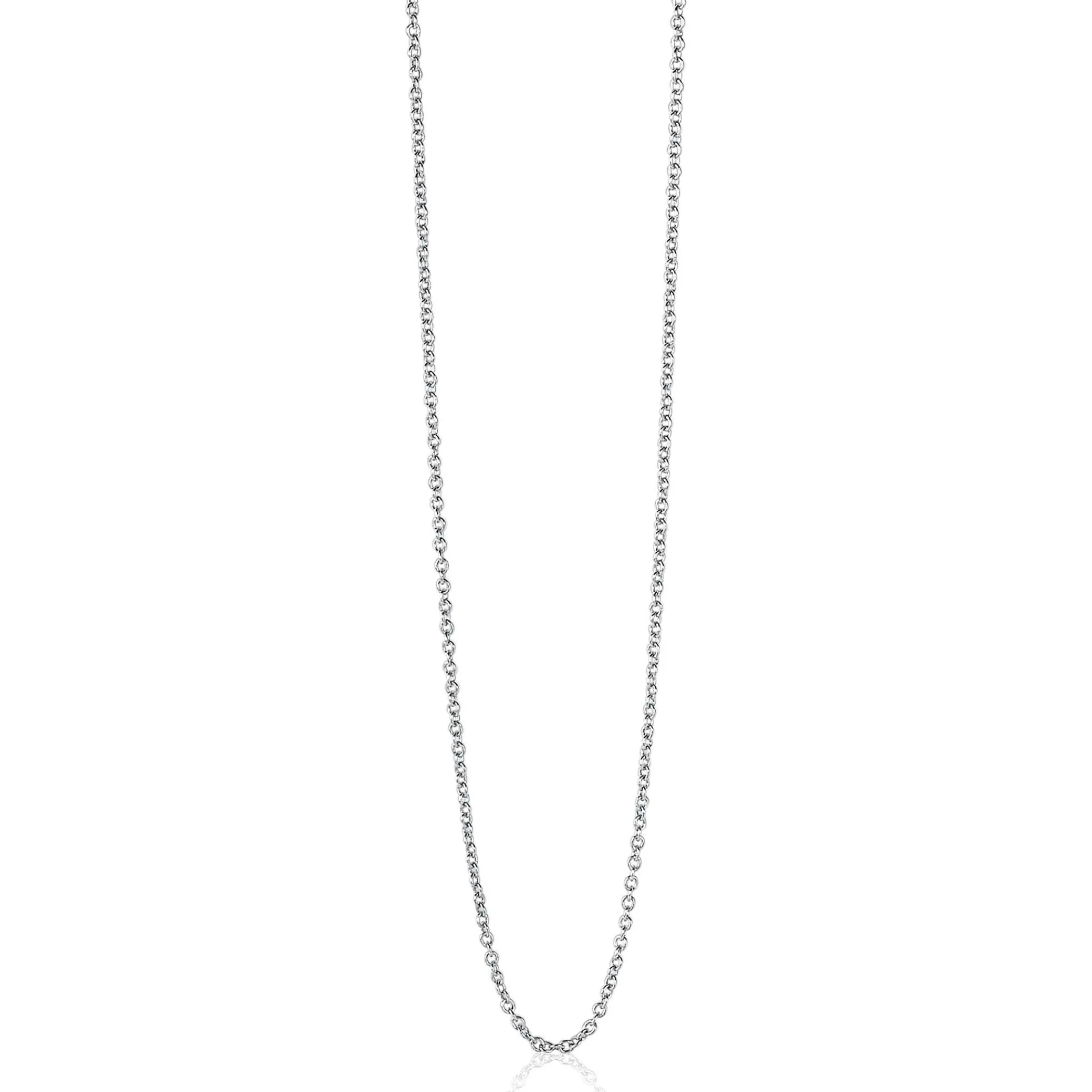 Online Zinzi 45cm zilveren anker ketting ZILC-A45