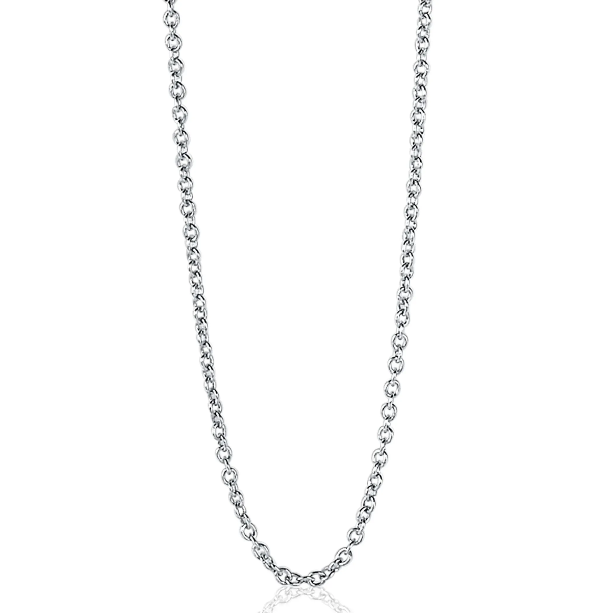 Online Zinzi 45cm zilveren anker ketting ZILC-A45