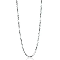 Discount Zinzi 80cm zilveren anker ketting ZILC-A80