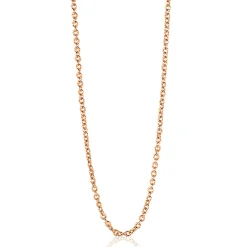 Clearance Zinzi 45cm zilveren anker ketting rosé verguld ZILC-A45R