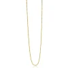 Clearance Zinzi 70cm zilveren bolletjes ketting gold plated. 0,9mm breed ZILC-B70G