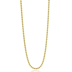 Online Zinzi 45cm zilveren bolletjes ketting geel verguld ZILC-B45G