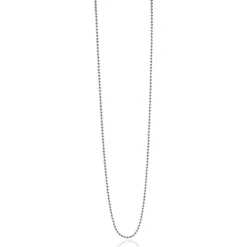 Discount Zinzi 80cm zilveren bolletjes ketting. 0,9mm breed ZILC-B80