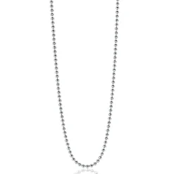 Discount Zinzi 80cm zilveren bolletjes ketting. 0,9mm breed ZILC-B80