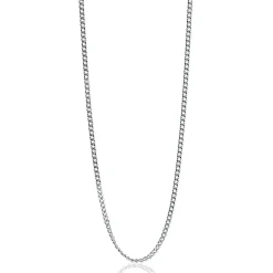 New Zinzi 45cm zilveren gourmet ketting ZILC-G45