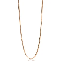 Sale Zinzi 45cm zilveren gourmet ketting rosé verguld ZILC-G45R