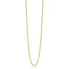 Clearance Zinzi 60cm zilveren jasseron ketting geel verguld ZILC-J60G