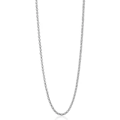 New Zinzi 90cm zilveren jasseron ketting ZILC-J90