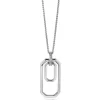 Zinzi 70cm zilveren ketting met luxe hanger 40mm, valt lang om de hals ZIC2494