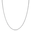 Outlet Zinzi 90cm zilveren koord ketting ZILC-K90