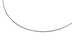 New Zinzi 43cm zilveren omega collier 1mm breed ZIOM1-43