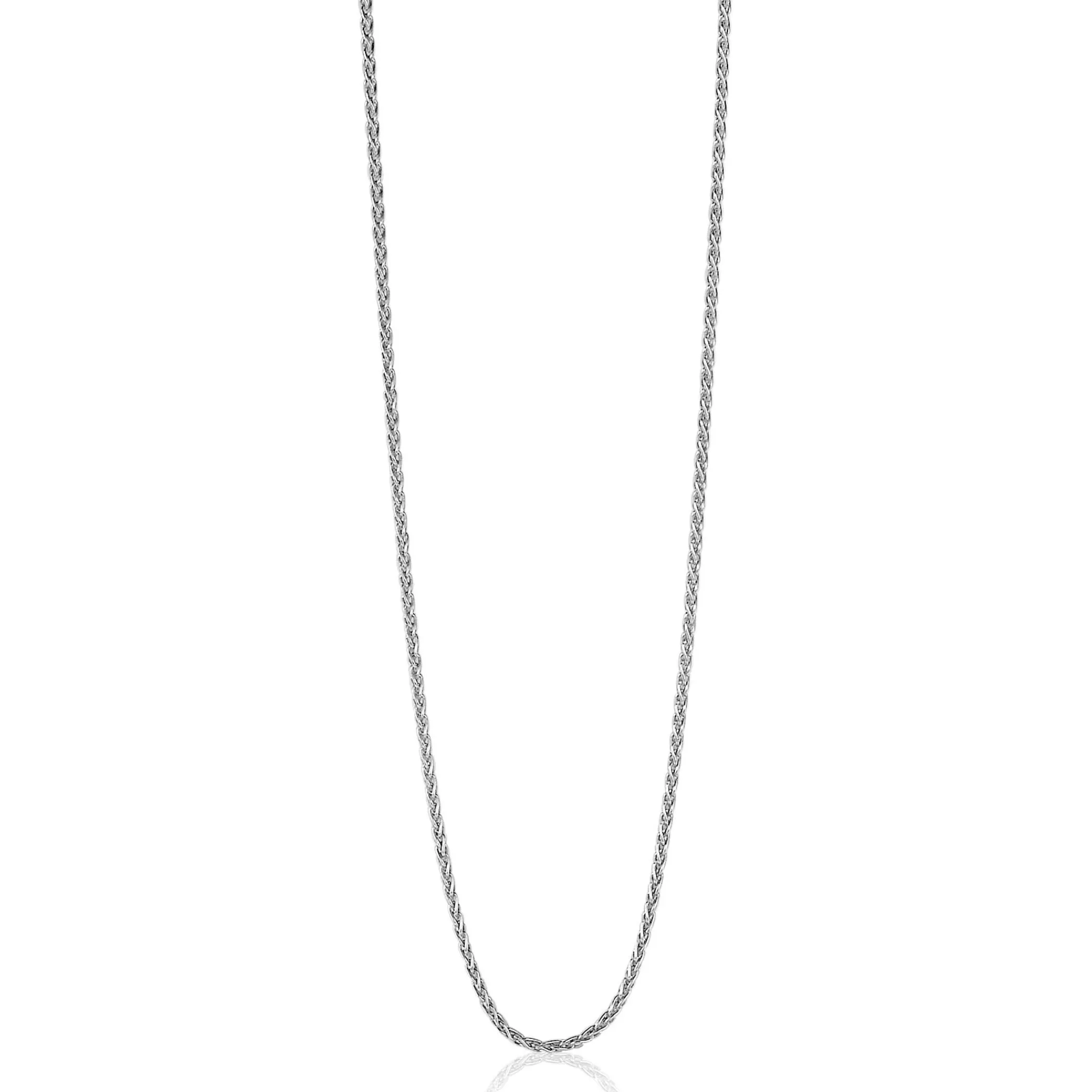 Zinzi 60cm zilveren palmier ketting ZILC-P60