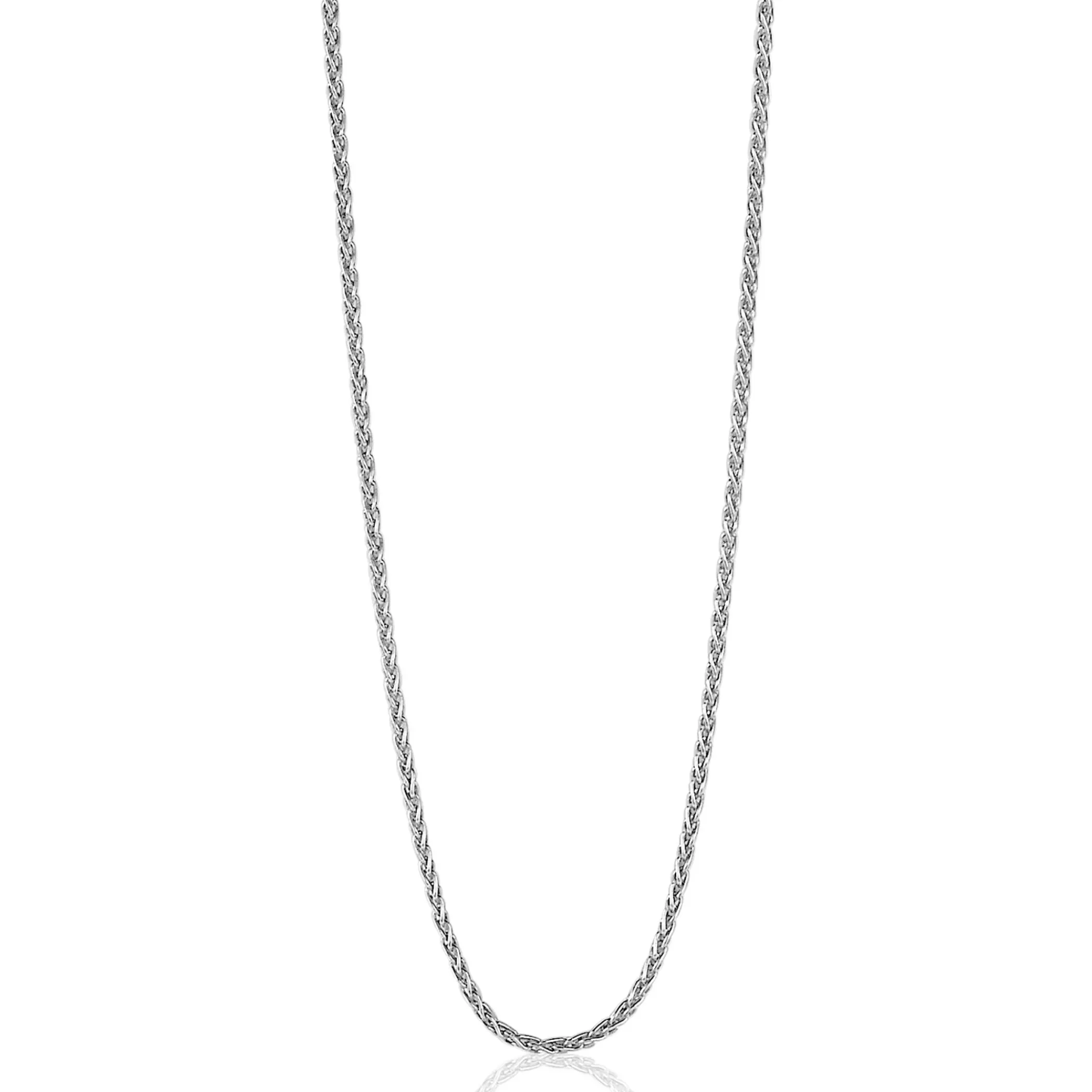 Zinzi 60cm zilveren palmier ketting ZILC-P60
