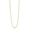 Best Zinzi 42cm zilveren palmier ketting geel verguld ZILC-P42G