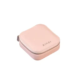 Outlet Zinzi Luxe roze sieradendoosje voor op reis