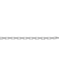 Zinzi Mart Visser by zilveren schakel armband 9mm met rechthoekige schakels, bezet met witte zirkonia's MVA27