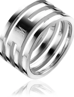 Discount Zinzi Mart Visser by zilveren ring glad MVR1
