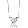 Outlet Zinzi Mart Visser by zilveren ketting met fantasie hanger glad 45cm MVC12