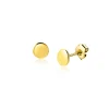 Zinzi 5mm Gold 14 karaat gouden oorknoppen glad rond 5mm ZGO503