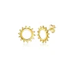 Discount Zinzi 8mm Gold 14 krt gouden oorknoppen met zonnetje ZGO401