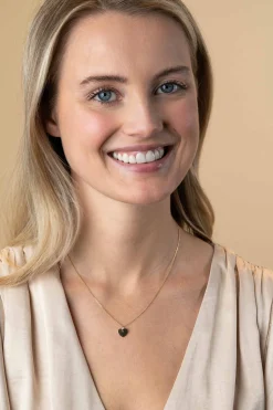 Discount Zinzi 10mm Gold 14 krt gouden hanger met trendy glanzend hartje van 10mm ZGH396-10 (zonder collier)