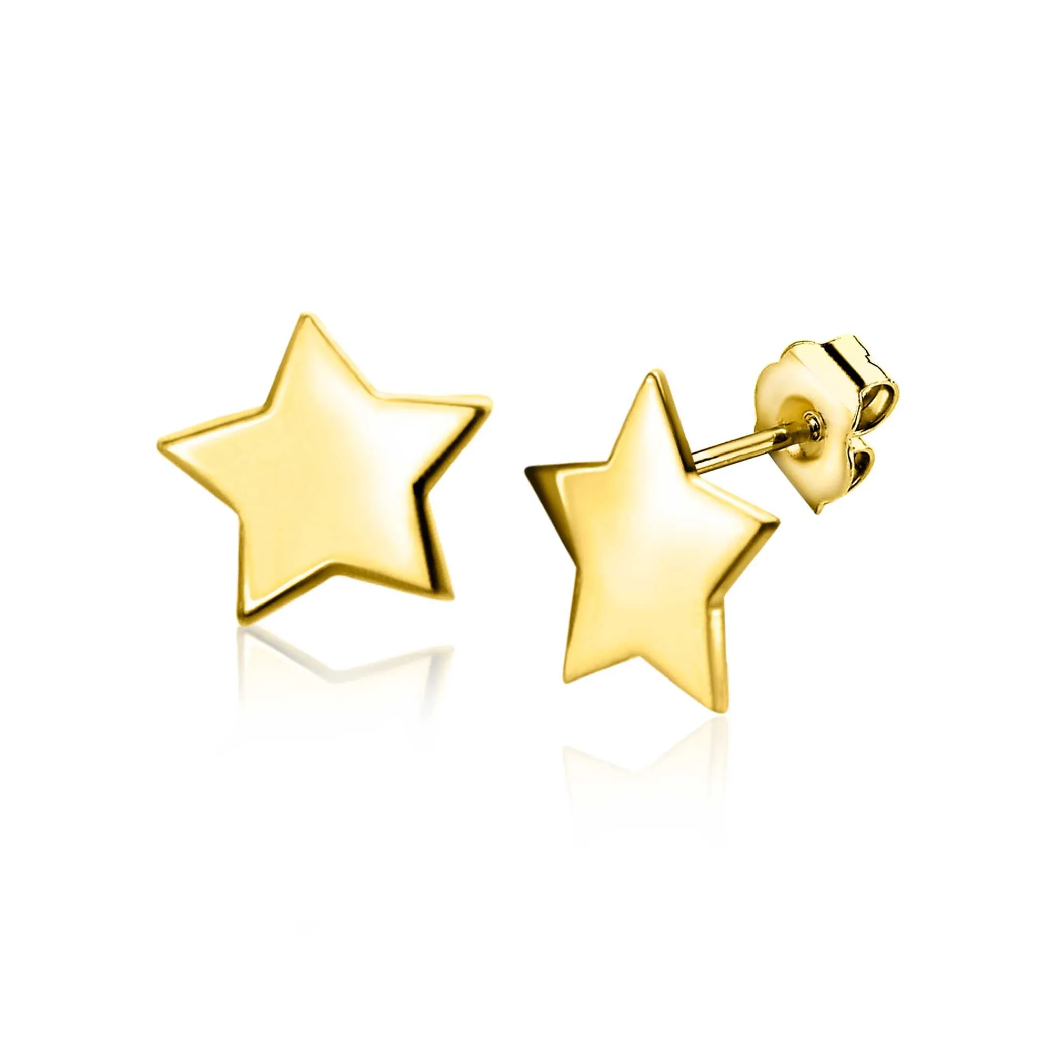 Online Zinzi 5,5mm Gold 14 krt gouden ster oorstekers 5,5mm ZGO315