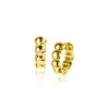 New Zinzi 11mm Gold 14 krt gouden oorringen met bolletjes design met luxe klapsluiting 11mm x 3,3mm buis ZGO431
