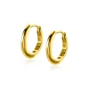 Discount Zinzi 12,5mm Gold 14 krt gouden oorringen 12,5mm met smalle ronde buis 1,8mm. Met luxe klapsluiting ZGO433