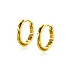 Discount Zinzi 12,5mm Gold 14 krt gouden oorringen 12,5mm met smalle ronde buis 1,8mm. Met luxe klapsluiting ZGO433