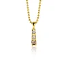 Zinzi 15mm gold plated zilveren hanger bezet met champagne, peridot en witte zirconia ZIH2612 (zonder collier)