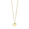 Discount Zinzi 15mm gold plated zilveren hanger glad hart voor gravure ZIH2346G15 (zonder collier)
