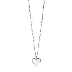 Clearance Zinzi 15mm zilveren hanger glad hart voor gravure ZIH2346-15 (zonder collier)