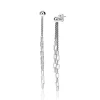 Discount Zinzi 65mm zilveren multi-look oorstekers met bungelende paperclip schakels ZIO2709