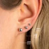 Online Zinzi 4mm zilveren oorknoppen glad bol ZIO806