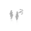 Discount Zinzi 9mm zilveren oorknoppen drie smalle rechthoek banen, trapsgewijs bezet met witte zirconia's ZIO2547