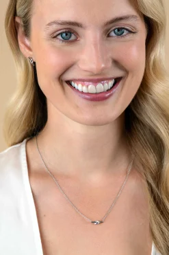 Best Zinzi 13mm zilveren oorknoppen met staafje en glanzende knoop ZIO2613