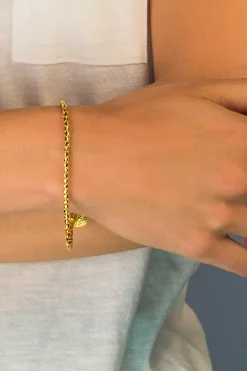 Best Zinzi geelgoud verguld zilveren fantasie armband 17-19cm ZIA1129G