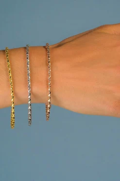 Best Zinzi geelgoud verguld zilveren fantasie armband 17-19cm ZIA1129G