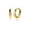 Sale Zinzi Gold 14 karaat gouden oorringen ronde buis luxe sluiting 11 x 1,8mm ZGO302