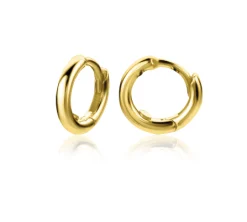 Sale Zinzi Gold 14 karaat gouden oorringen ronde buis luxe sluiting 11 x 1,8mm ZGO302