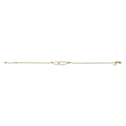 Zinzi Gold 14 karaat gouden jasseron armband open harten 18-20cm ZGA114