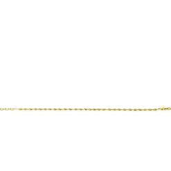 New Zinzi Gold 14 karaat gouden massieve Singapore armband 1,8mm breed 17-19cm ZGA501